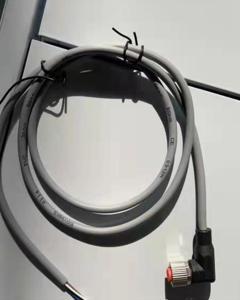 Socket for connector M12 four-pin 2m angled PUR Sn/Ni